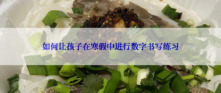 如何让孩子在寒假中进行数字书写练习