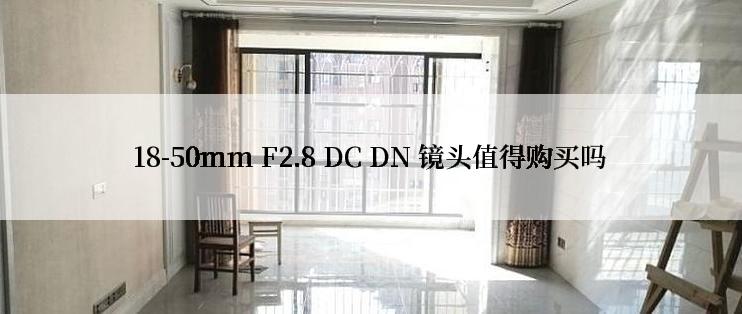 18-50mm F2.8 DC DN 镜头值得购买吗