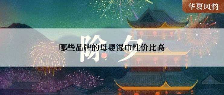 哪些品牌的母婴湿巾性价比高