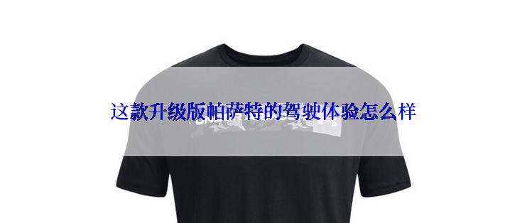 这款升级版帕萨特的驾驶体验怎么样