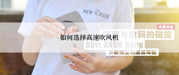 如何选择高速吹风机