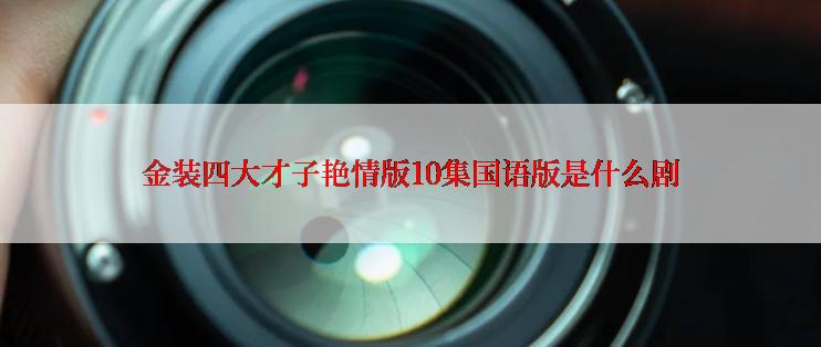 金装四大才子艳情版10集国语版是什么剧
