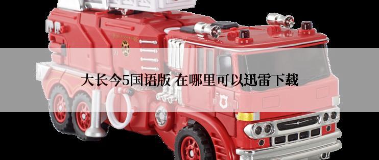 大长今5国语版 在哪里可以迅雷下载