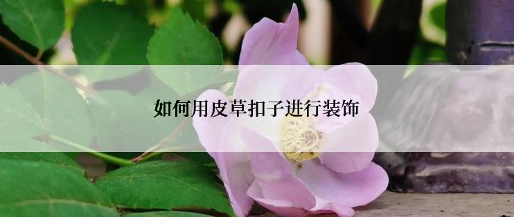 如何用皮草扣子进行装饰