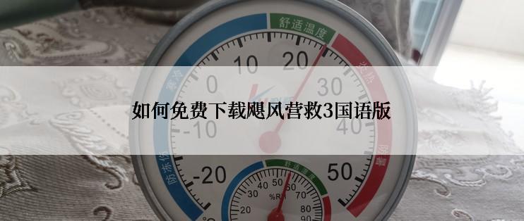 如何免费下载飓风营救3国语版