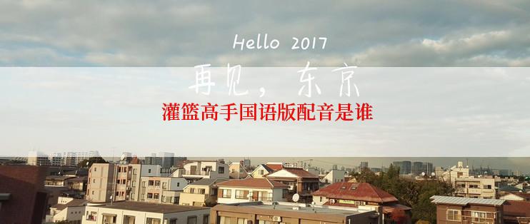  灌篮高手国语版配音是谁