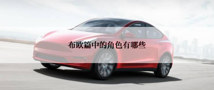 布欧篇中的角色有哪些