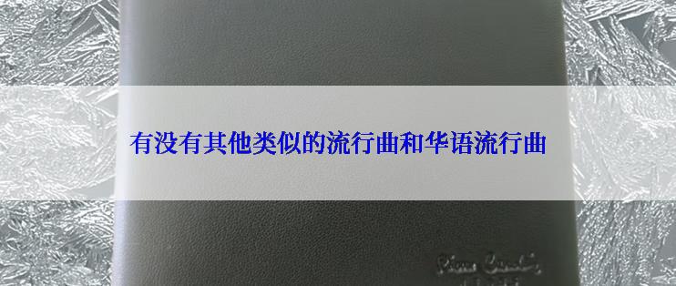 有没有其他类似的流行曲和华语流行曲