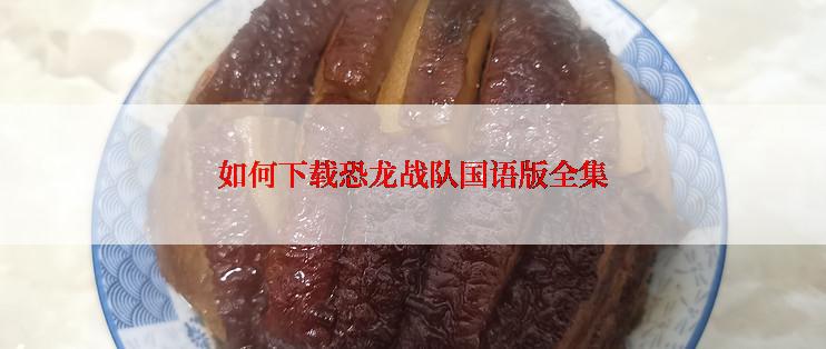 如何下载恐龙战队国语版全集