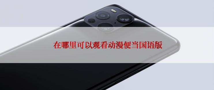 在哪里可以观看动漫便当国语版