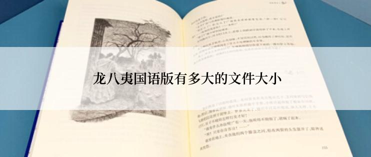  龙八夷国语版有多大的文件大小