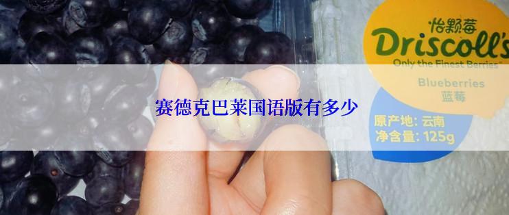  赛德克巴莱国语版有多少
