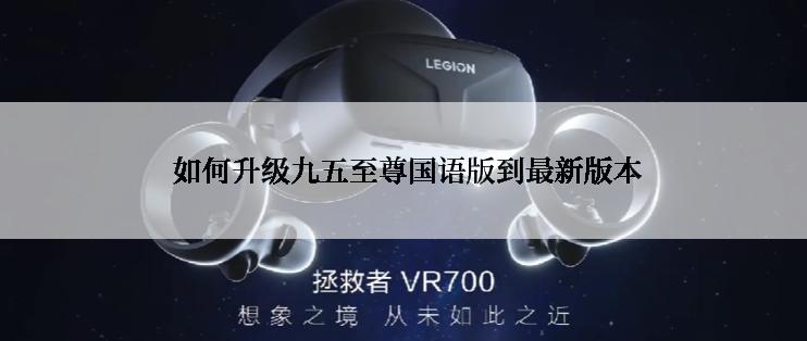  如何升级九五至尊国语版到最新版本