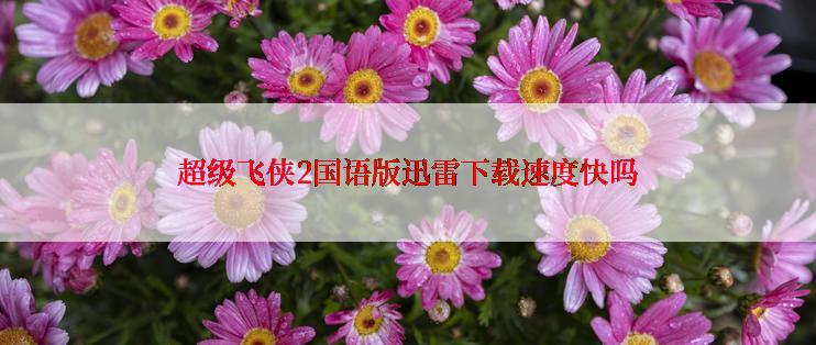超级飞侠2国语版迅雷下载速度快吗
