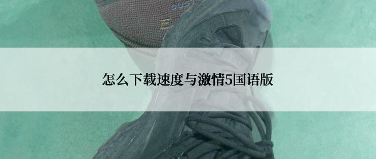 怎么下载速度与激情5国语版