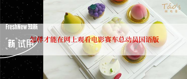  怎样才能在网上观看电影赛车总动员国语版