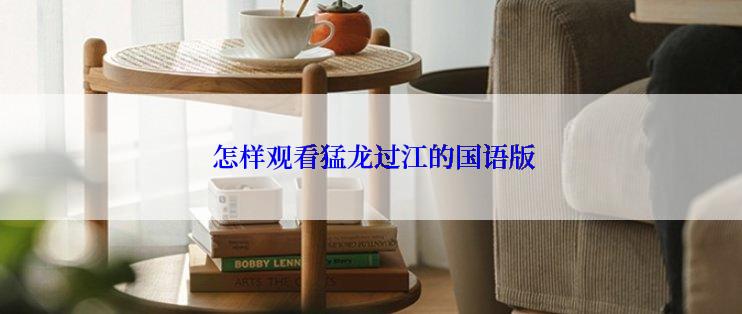  怎样观看猛龙过江的国语版