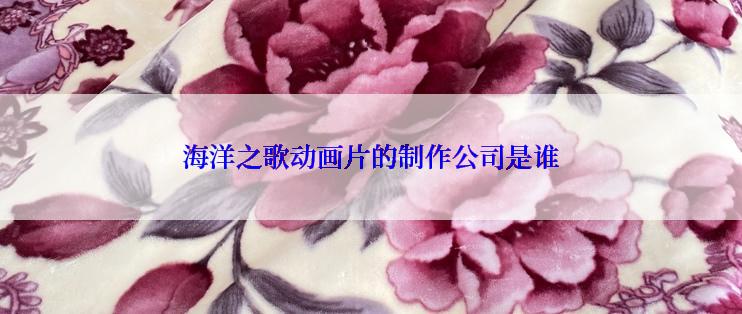 海洋之歌动画片的制作公司是谁