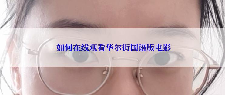  如何在线观看华尔街国语版电影