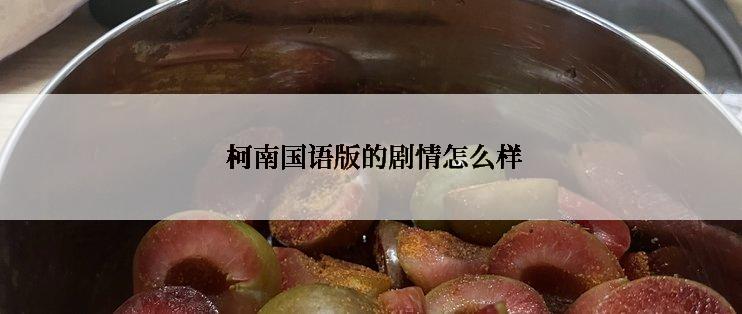  柯南国语版的剧情怎么样