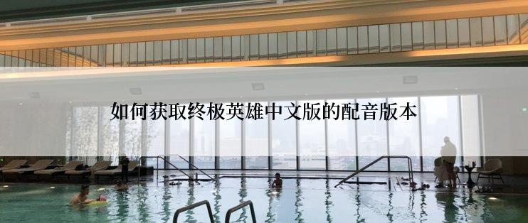 如何获取终极英雄中文版的配音版本