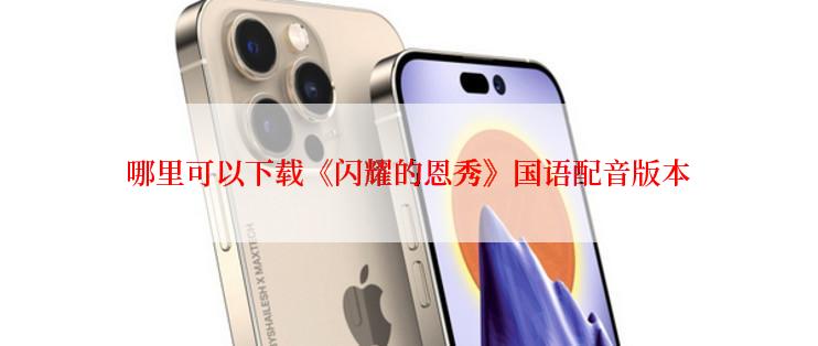 哪里可以下载《闪耀的恩秀》国语配音版本