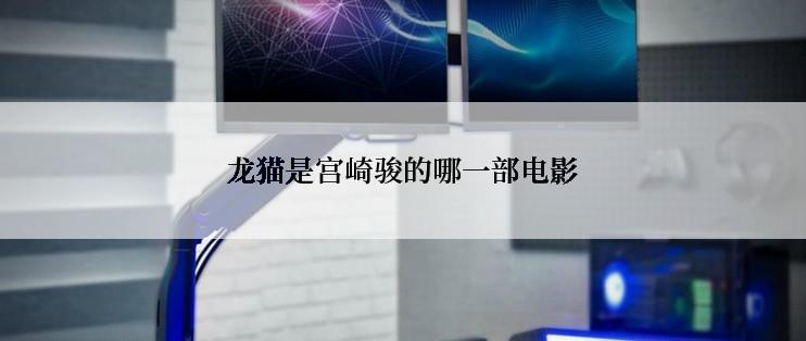龙猫是宫崎骏的哪一部电影