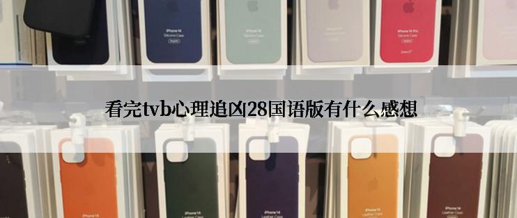  看完tvb心理追凶28国语版有什么感想