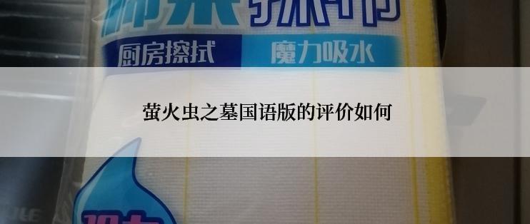  萤火虫之墓国语版的评价如何