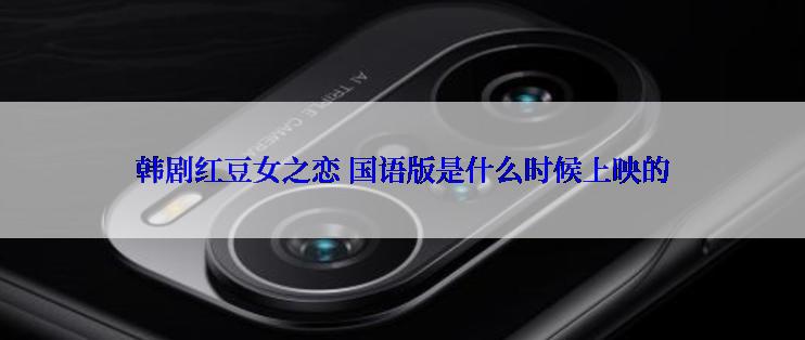 韩剧红豆女之恋 国语版是什么时候上映的