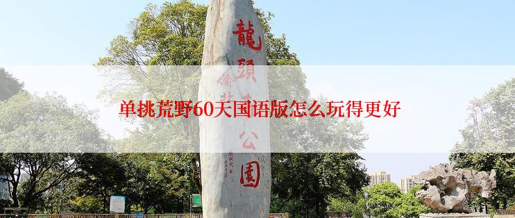 单挑荒野60天国语版怎么玩得更好