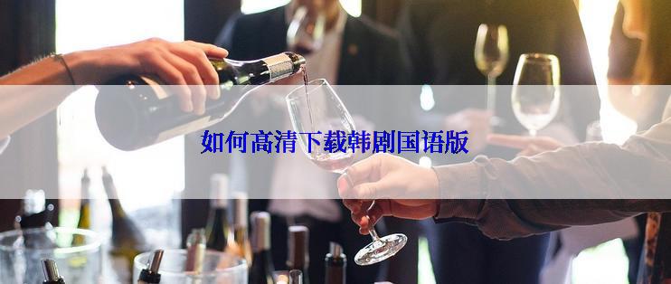 如何高清下载韩剧国语版