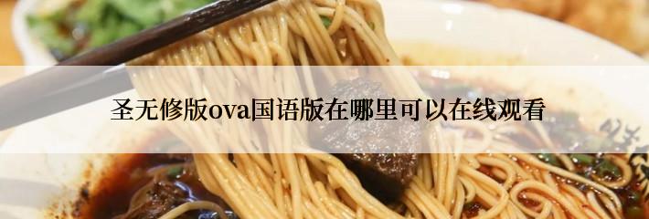  圣无修版ova国语版在哪里可以在线观看