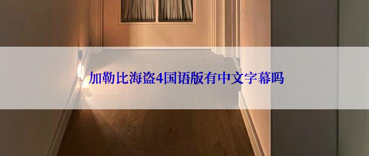 加勒比海盗4国语版有中文字幕吗