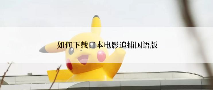  如何下载日本电影追捕国语版