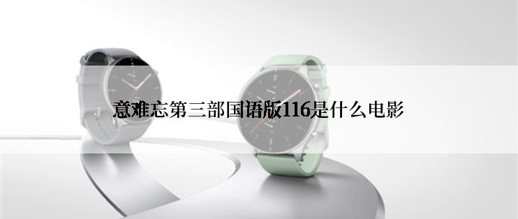 意难忘第三部国语版116是什么电影