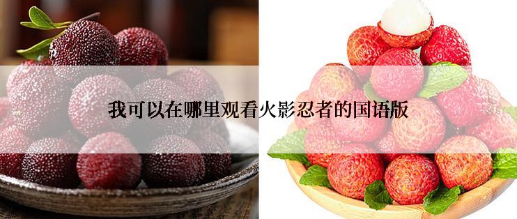 我可以在哪里观看火影忍者的国语版