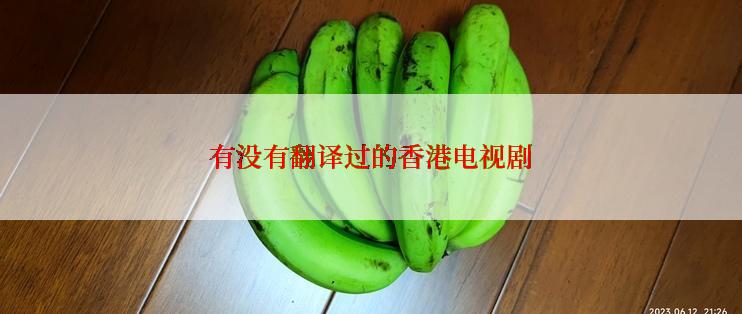 有没有翻译过的香港电视剧