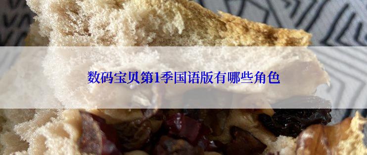 数码宝贝第1季国语版有哪些角色