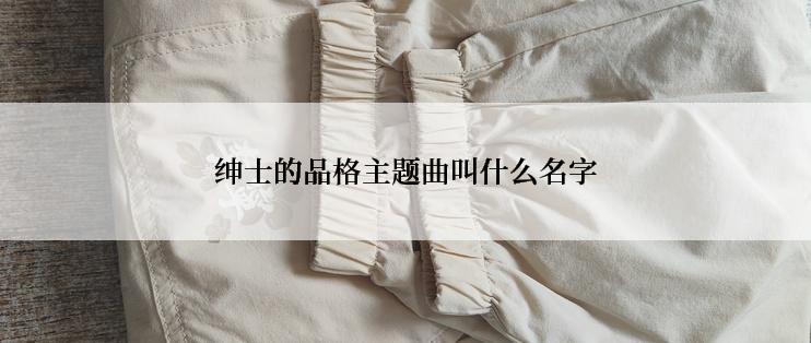 绅士的品格主题曲叫什么名字