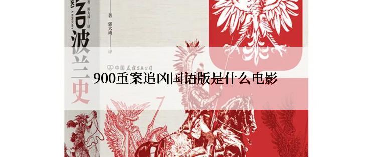900重案追凶国语版是什么电影