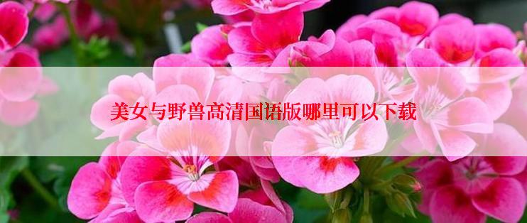 美女与野兽高清国语版哪里可以下载