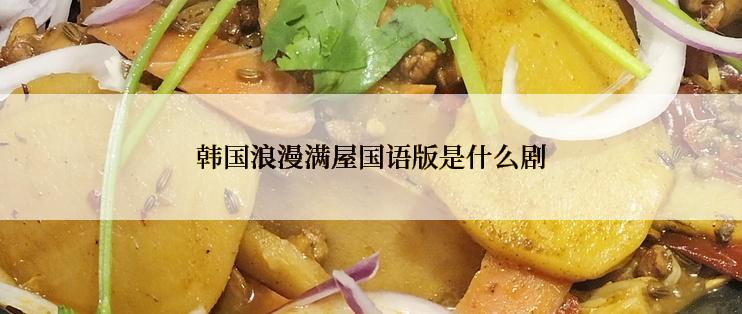 韩国浪漫满屋国语版是什么剧