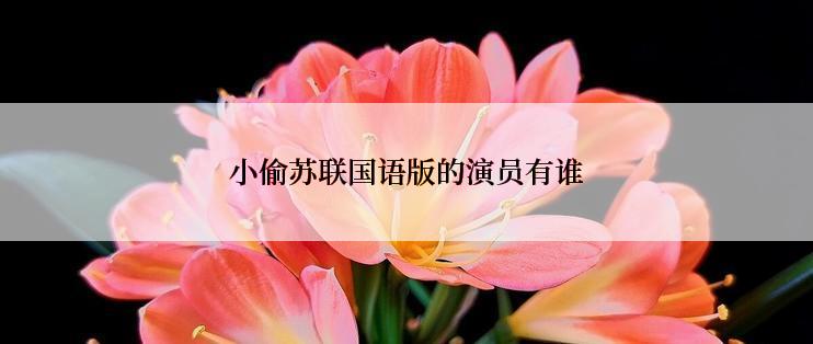小偷苏联国语版的演员有谁