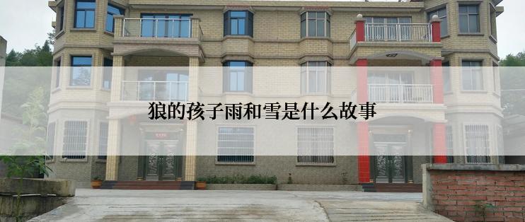 狼的孩子雨和雪是什么故事