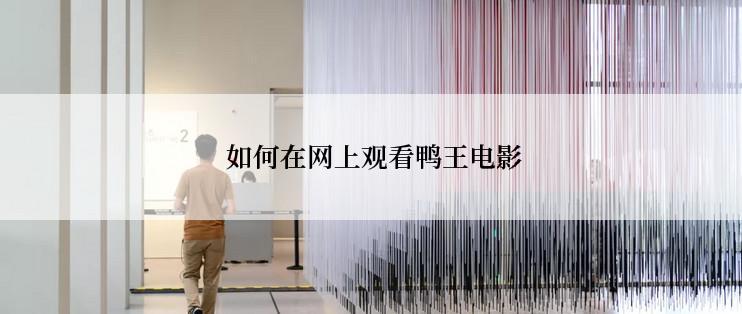  如何在网上观看鸭王电影