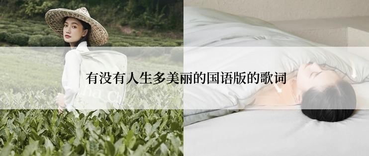 有没有人生多美丽的国语版的歌词