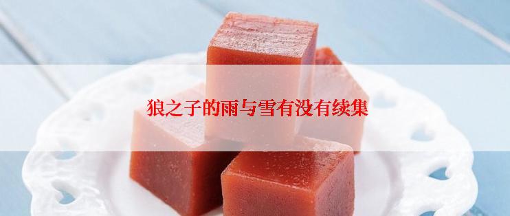 狼之子的雨与雪有没有续集