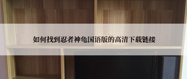  如何找到忍者神龟国语版的高清下载链接