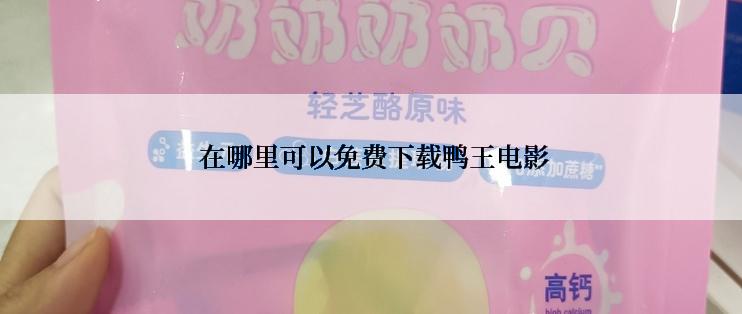 在哪里可以免费下载鸭王电影